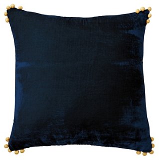 Bonita 24x24 Pillow Dark Blue Bunglo By Shay Spaniola Brands One   Product MVD10055 Image 1