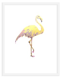Jennifer Latimer, Flamingo print painting