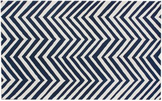 Skylar Rug, Navy/White
