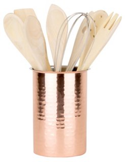 8-Pc Tool Set w/ Hammered Caddy, Copper