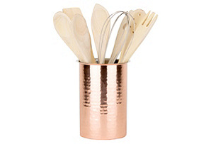 8-Pc Tool Set w/ Hammered Caddy, Copper