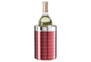 S/S Double Wall Wine Cooler  Red