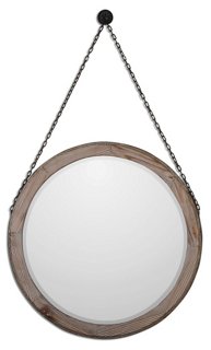 Logan Wall Mirror - Rustic Bronze