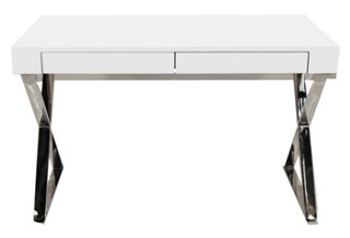 Alba X-Leg Desk - White