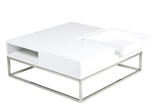 Udrina Coffee Table, White Lacquer