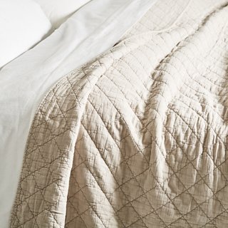 Pom Pom At Home Huntington Coverlet Taupe One Kings Lane