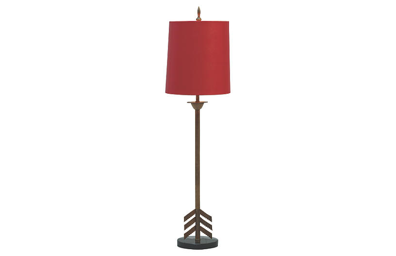 Franco Buffet Table Lamp - Red - Port 68