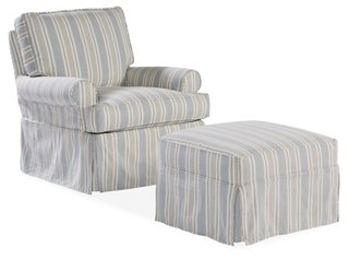 swivel rocker and ottoman