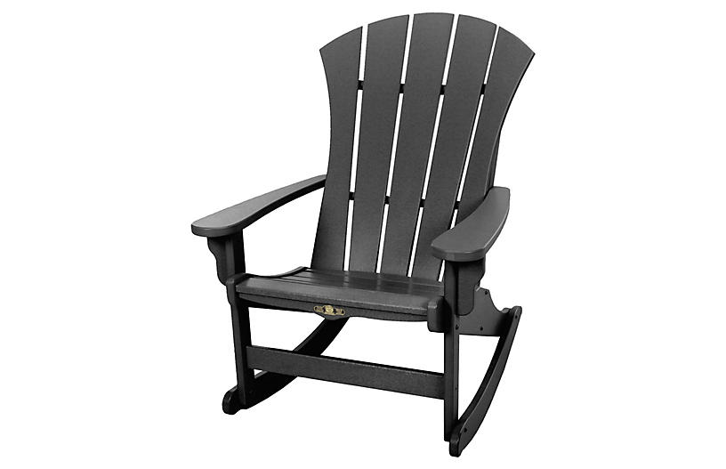 Sunrise Adirondack Rocker - Black