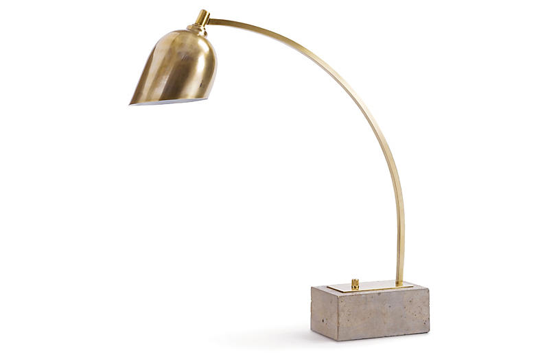 Eureka Task Table Lamp - Brass - Regina Andrew Design