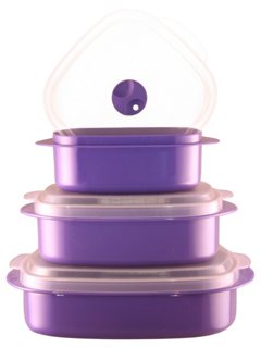 6-Piece Microwave Cookware Set, Purple