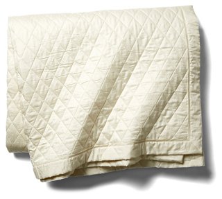 New Ralph Lauren Bedford Essex Cream Quilted Full Queen Coverlet