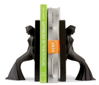 Pair of Bookends, Leaning Ladies