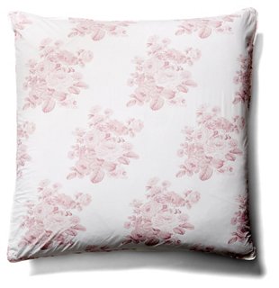 Shadow Rose Euro Sham, Pink