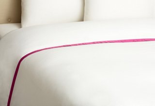 Border Frame Duvet, Berry