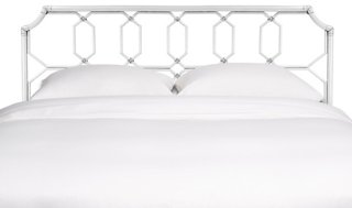 Regeant Rattan Headboard, White Selamat Brands One Kings Lane