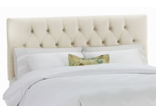 velvet tufted headboard and frame