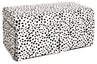 Hayworth Skirted Storage Bench - Dots