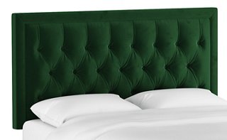 Alix Tufted Headboard, Emerald Velvet - Headboards ...