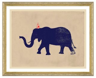 Party Animals - Elephant - Soicher Marin Art