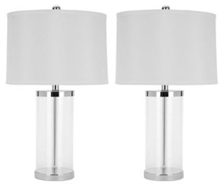 Glass Table Lamp, Clear | One Kings Lane