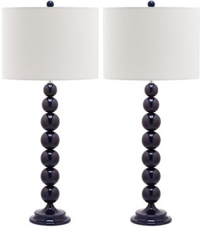 navy table lamp