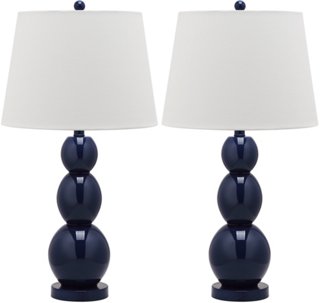 navy table lamps