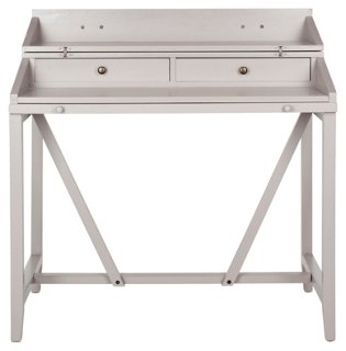 Elgin Writing Desk, Gray | One Kings Lane