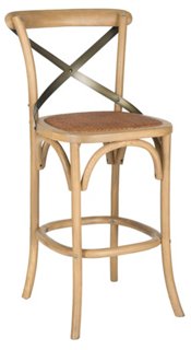 Frannie Counter Stool - Natural/Black