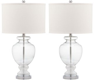 white lamp set
