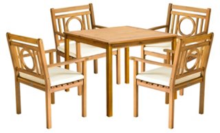 Outdoor Marion Dining Set - Natural