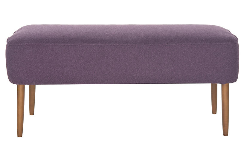 Milo Bench - Plum