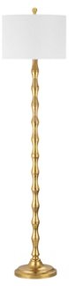 Milo Floor Lamp, Gold | One Kings Lane