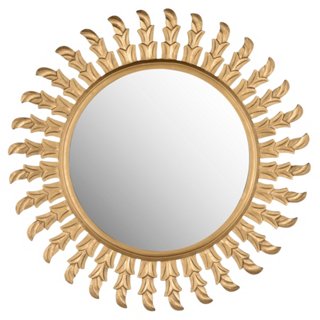 Inca Sun Wall Mirror - Gold