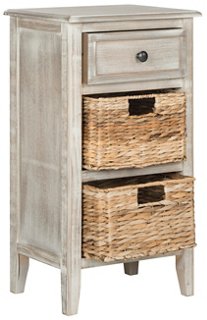 Everly Nightstand Antiqued White One Kings Lane