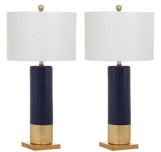 navy side lamp