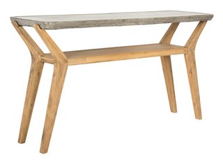 Schultz Console - Natural/Gray