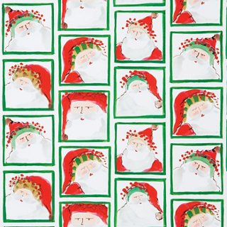 Santa Face Gift Wrap - VIETRI