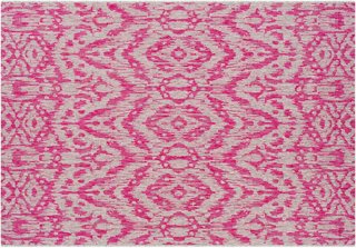 Cabra Outdoor Rug, Bright Pink One Kings Lane