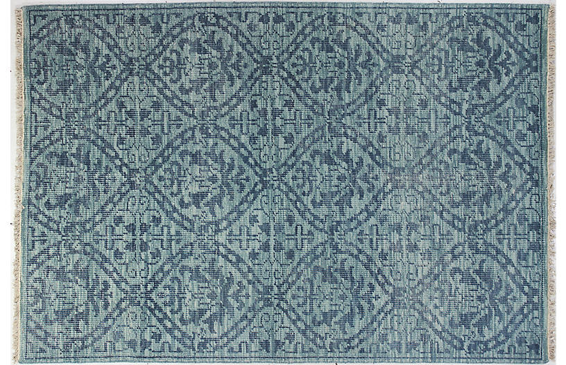 Imani Hand-Knotted Rug - Teal