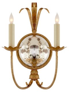 Gramercy Double 2-Light Sconce, Gild