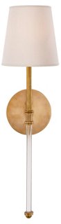 Camille Crystal Sconce, Brass