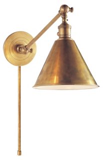 Boston Library Light - Antiqued Brass - Visual Comfort & Co.