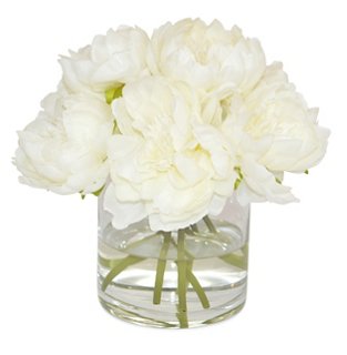 9" Becklow Peony Arrangement, Faux