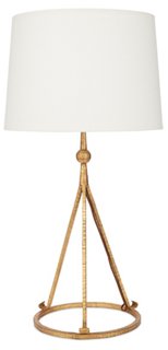 Celia Tripod Table Lamp - Gold