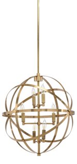 Orbit 6-Light Pendant - Brass