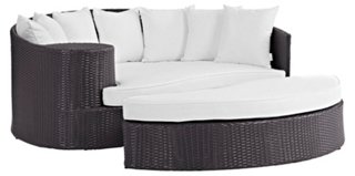 Frisco Daybed Ottoman Espresso White One Kings Lane