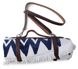 Leather Strap Carrier - Brown - The Beach People