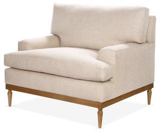 Sutton Club Chair, Blush