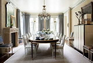 all white dining rooms